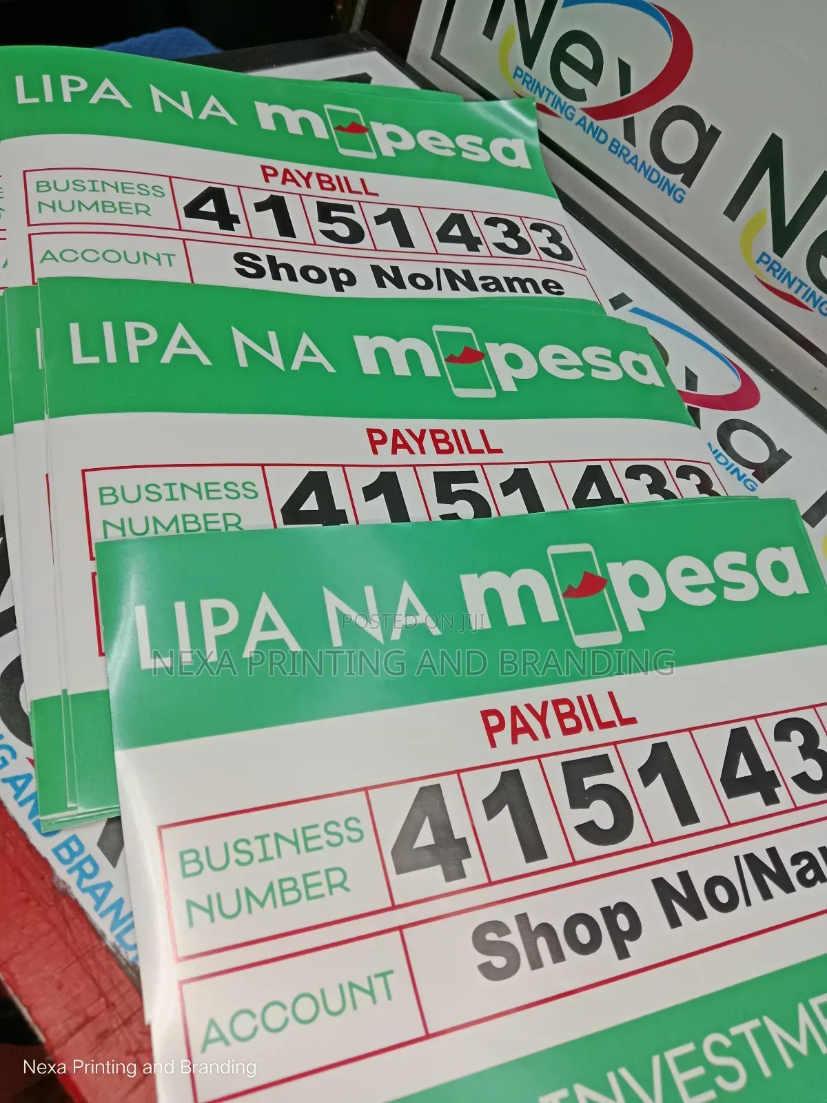 Paybill Customized Stickers