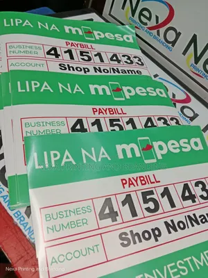 Paybill Customized Stickers