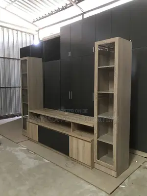 Ultra-Modern Tv Stand in Natural MDF - Free Delivery