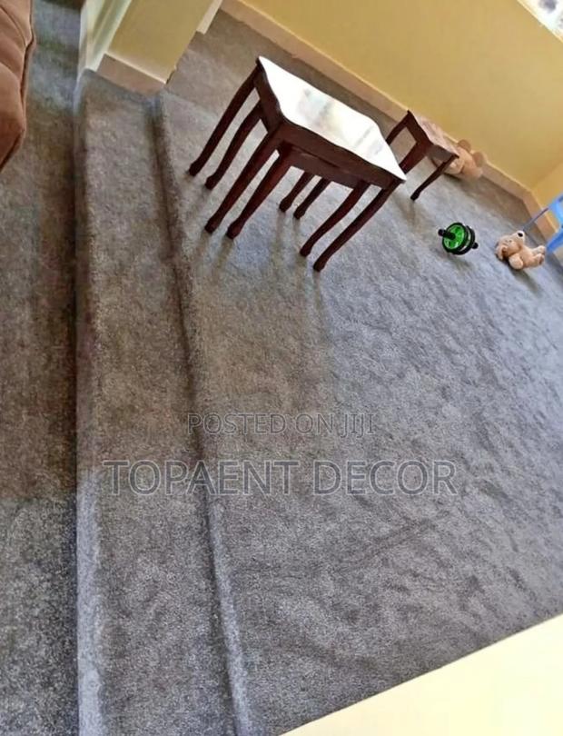 Vip Grey Soft and Fluffy Well Fitted Living Room Carpet