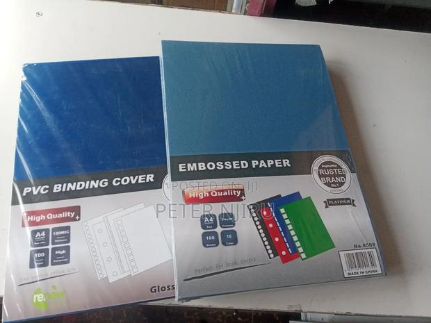 PVC Binding Cover and Emborsed Paper - main view
