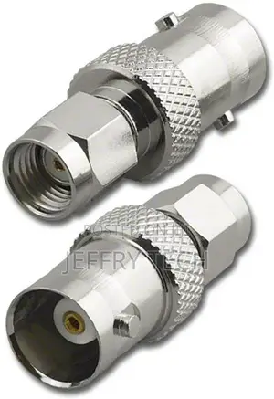 Rp-Sma-Male to BNC-Female Coaxial Adapter