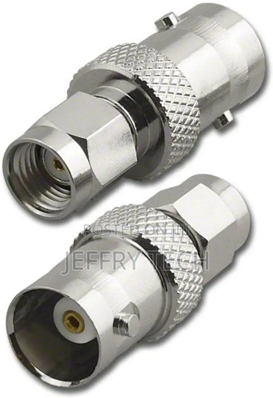 Rp-Sma-Male to BNC-Female Coaxial Adapter
