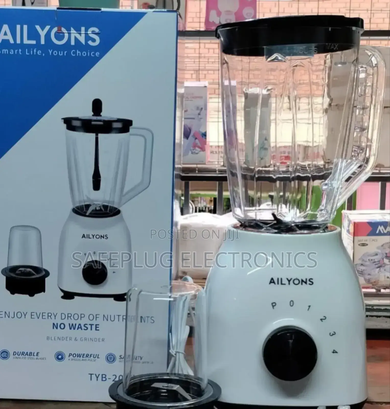 Blender (Ailyons) 2 in 1 With Grinding Machine