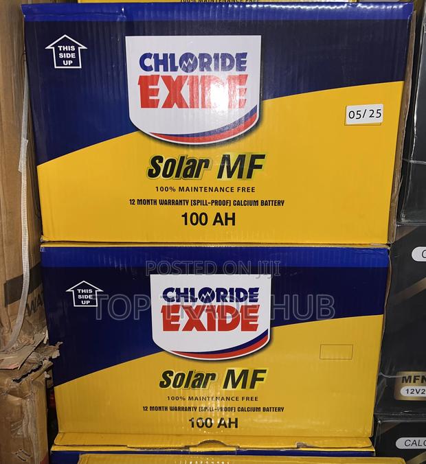 Chloride Exide Solar Mf Battery 12v 100ah