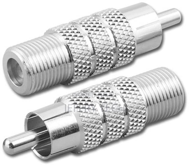 Type F-Female to Rca-Male Coaxial Adapter Connector