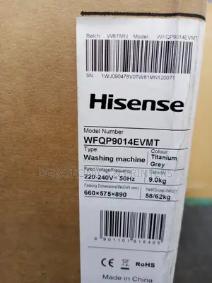 Hisense 9kg Front Load Washing Machine Full Automatic Wfqp9014evmt