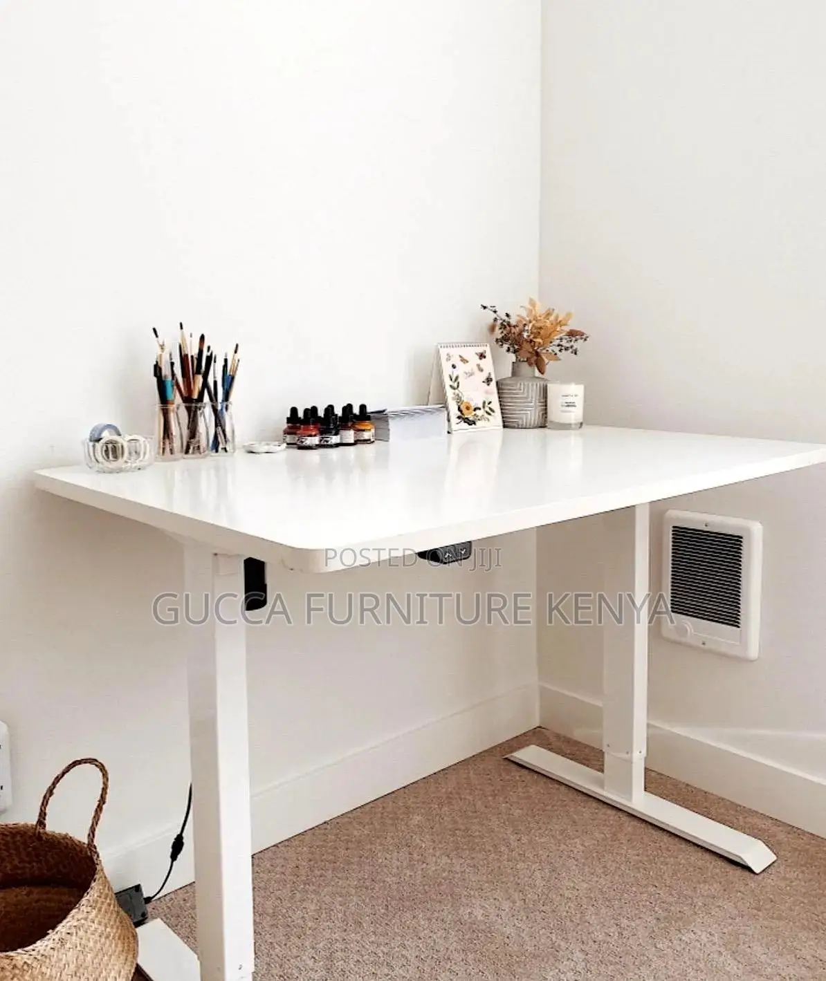 Office Desk:120cm Electric Motorized Work Office Desk