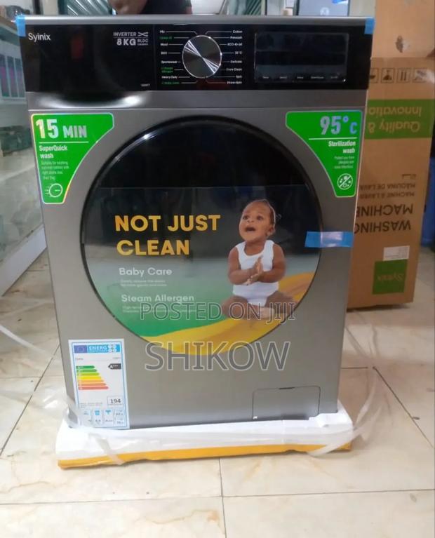 Syinix Front Load 8kgs Washing Machine - main view