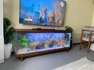 Solid Mvule Wood Aquarium Stand – Nature at Its Best - thumbnail 2