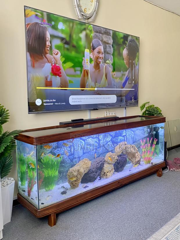 Built From Treated Mvule – Tv Aquarium Perfection - main view