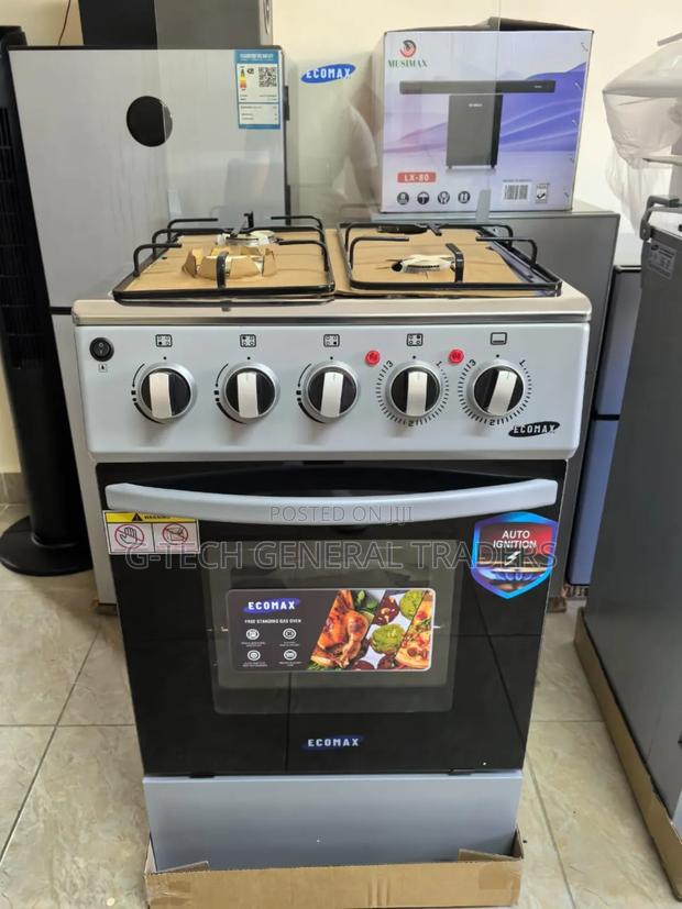Ecomax Silver 4gas 50*55 Standing Cooker - main view