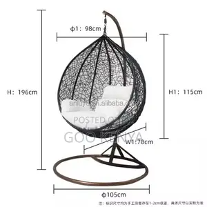 Home Chairs ; Outdoor Wicker Hammock Chair Swing