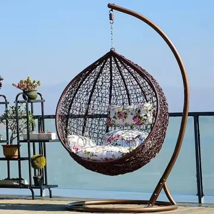 Home Chairs ; Outdoor Wicker Hammock Chair Swing