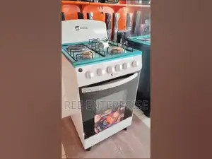 White 3gas+1 Electric Plate Cooker With Electric Oven