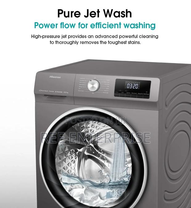 Pure Jet Wash Washing Machine Front Load
8kg Wash Spin - main view