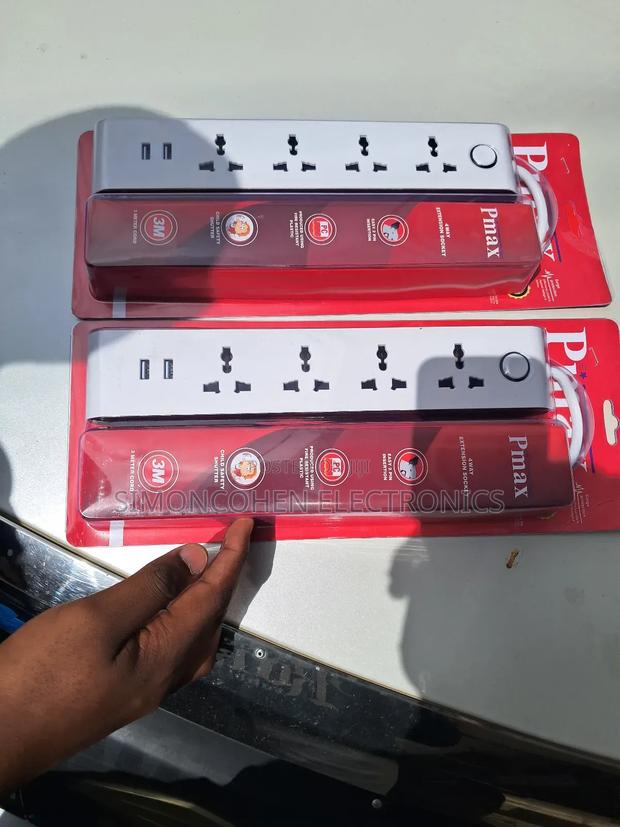 3m Cord Powermax 4way Extension Socket - main view