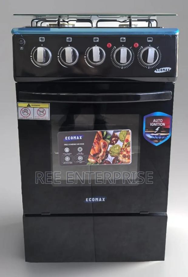 Black 50*55 Ecomax Full Gas Standing Cooker