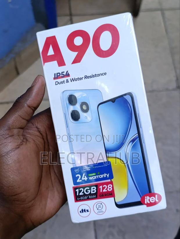 New Itel A90 128 GB Black
