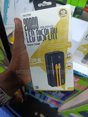 Tecno 20000mah Powerbank 22.5w Fast Charging