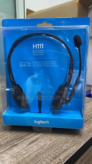 Logitech H111 Stereo Headset - Black (3.5mm Jack) - 981-0005 - thumbnail 2