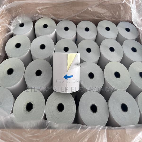 80mm by 80mm by 13mm Thermal Rolls Papers- White - main view