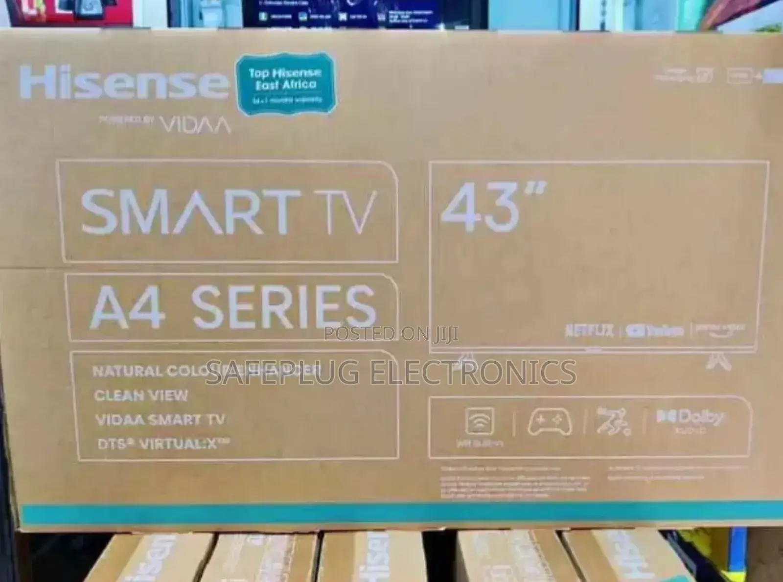 Tv Hisense 43 A4 Smart Tv, Dobly Audio; Brand New