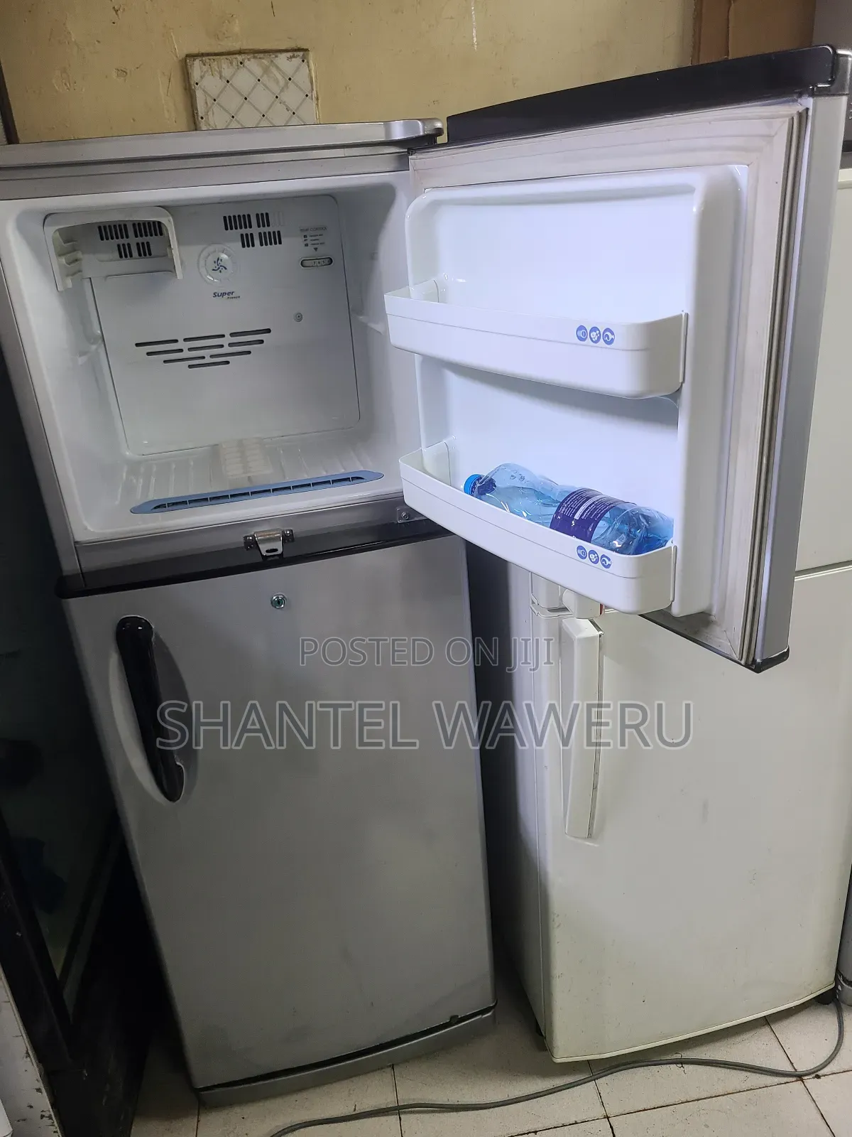 Home Dark Silver Double Door Fridge 250litres