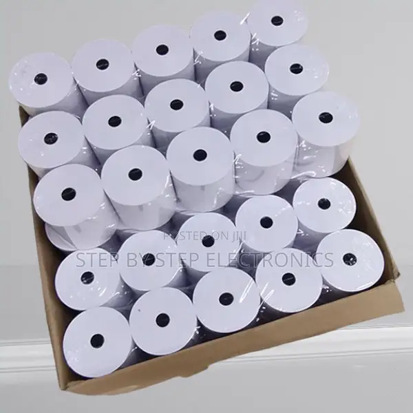A Full Carton Box of 80mm by 80mm Pos Thermal Paper Rolls