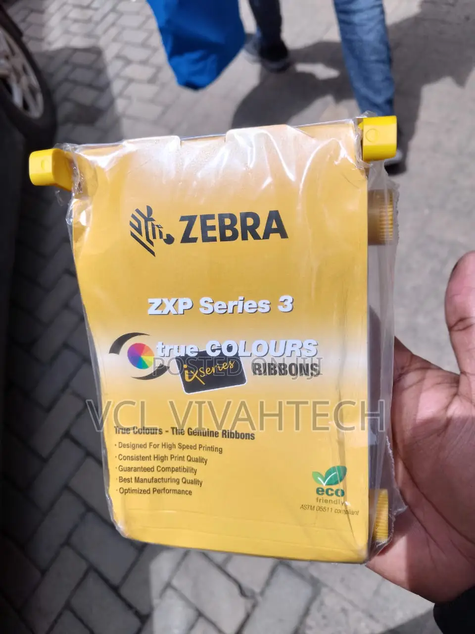 Zebra Ymcko ZXP Series 3 Color Ribbon 57mmx98m(2.24inx321ft)