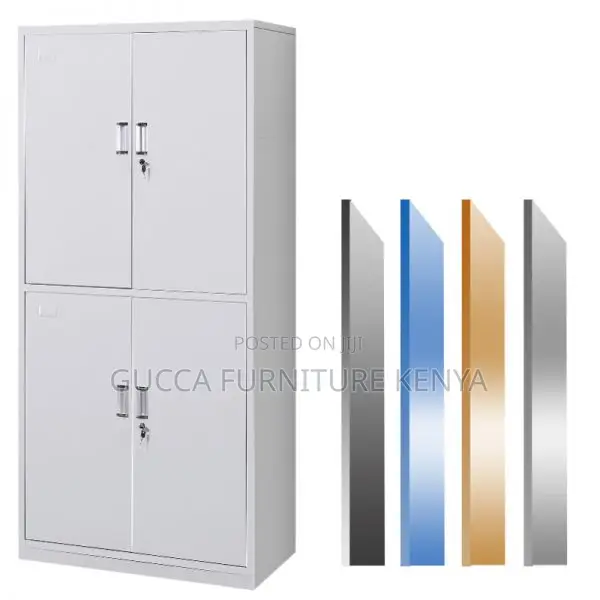 Office Cabinets:4-Door Office Cabinet With Changeable Shelf
