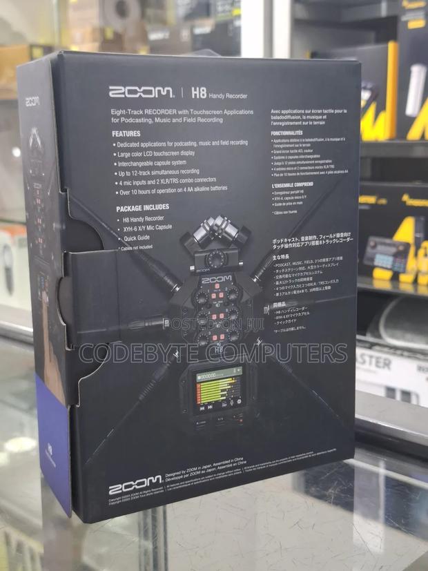 Zoom H8 8-input / 12-track Portable Handy Recorder - thumbnail 2