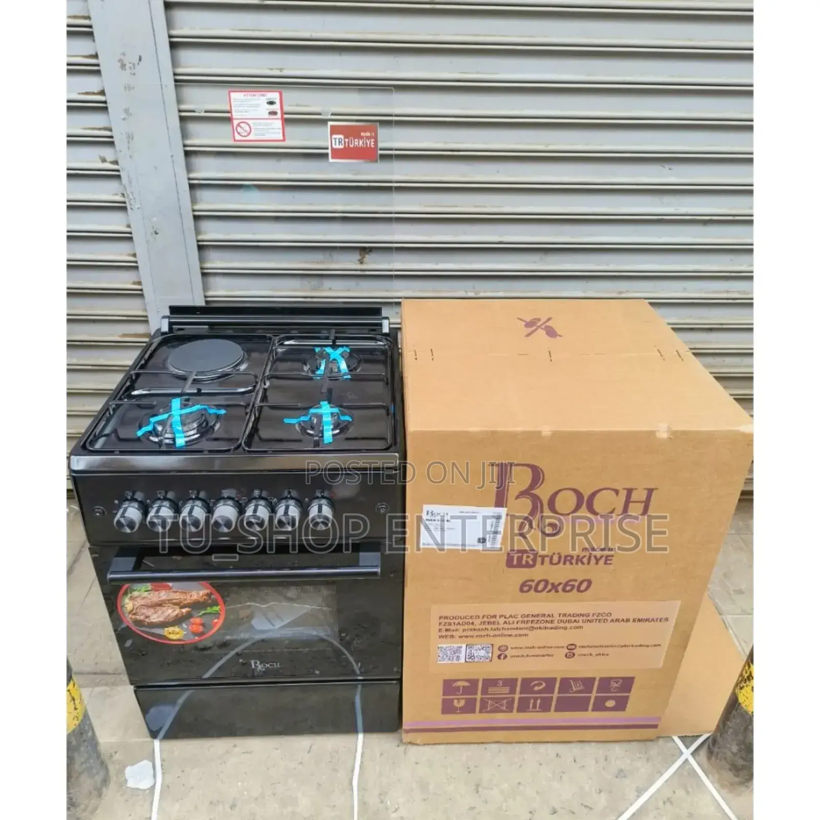 Roch Black 60×60 Standing 3+1 Cooker