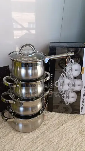 8 Pieces Edenburg Eb-3717 Stainless Steel Cookware Set