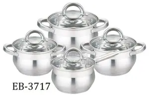 Latest 8 Pieces Edenburg Eb-3717 Stainless Steel Cookware