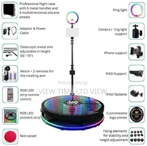 360 Photo Booth Pro 100cm Automatic Infinity Mirror