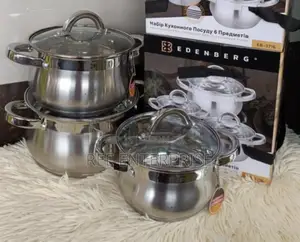 6 Pieces Edenburg Eb-3716 Stainless Steel Cookware Set