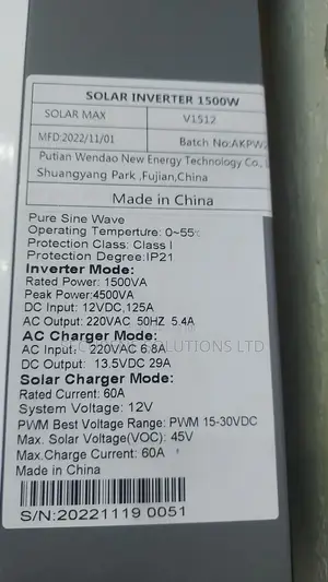 Solarmax Hybrid Inverter.