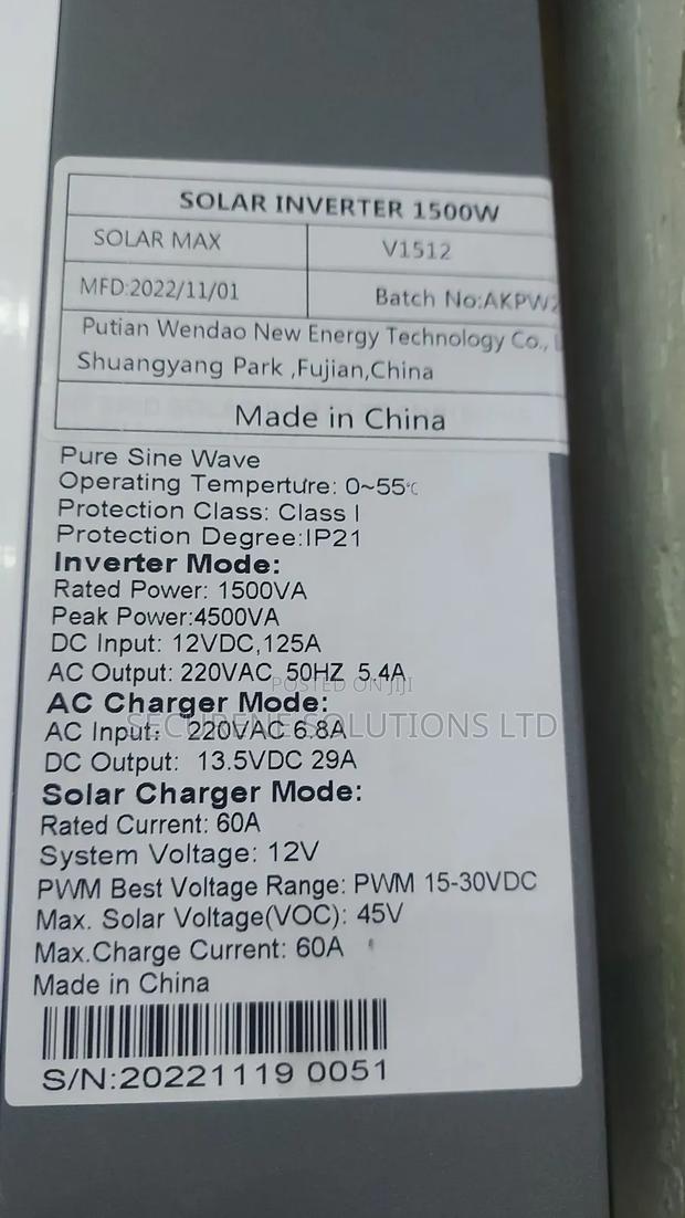 Solarmax Hybrid Inverter. - thumbnail 2
