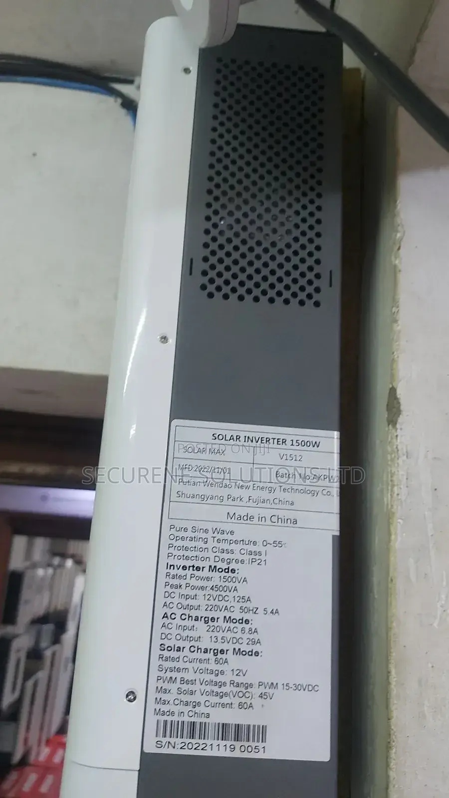 Solarmax Hybrid Inverter.