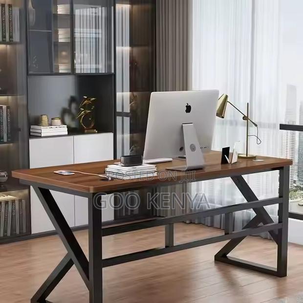 Office Desk ; Brown Office Computer Desk - thumbnail 2