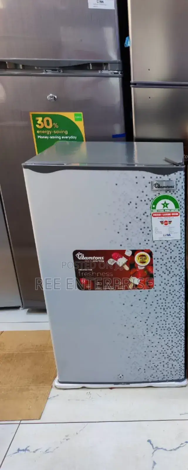 Single Door Ramtons Fridge 90l