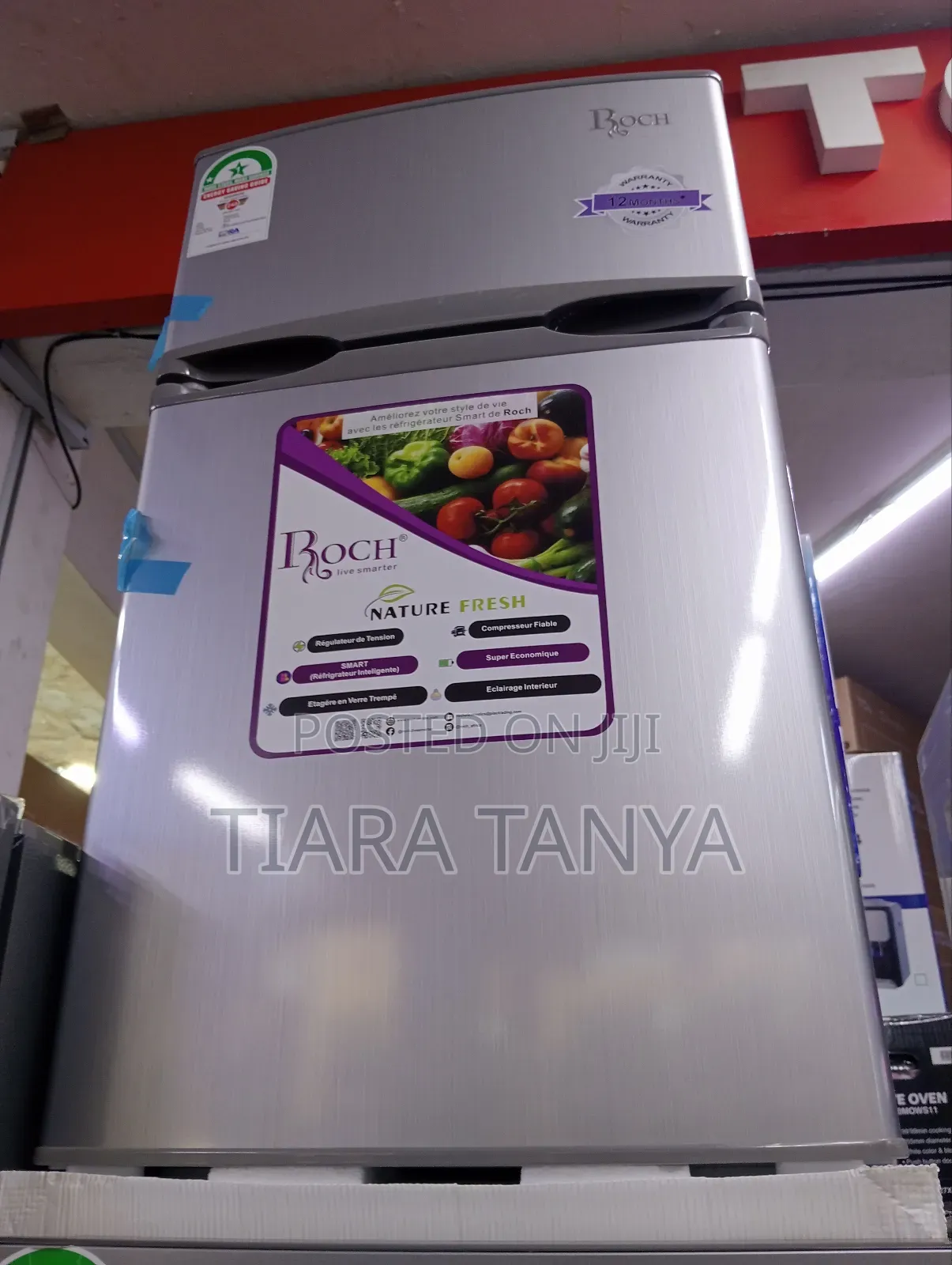 Roch 90 Litres Double Door Fridge
