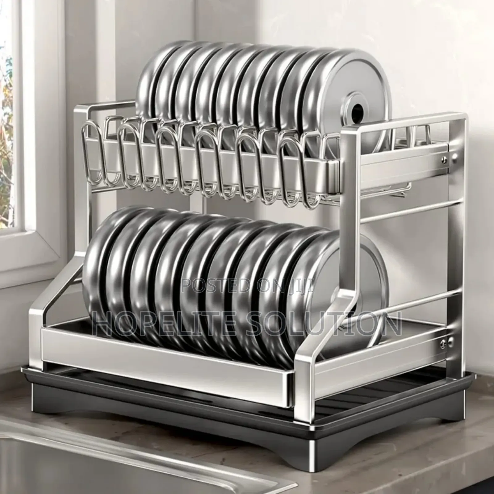 Dish Rack With Drain Tray