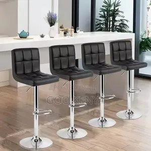 Home Chairs ; Adjustable Swivel Bar Stool With Backrest