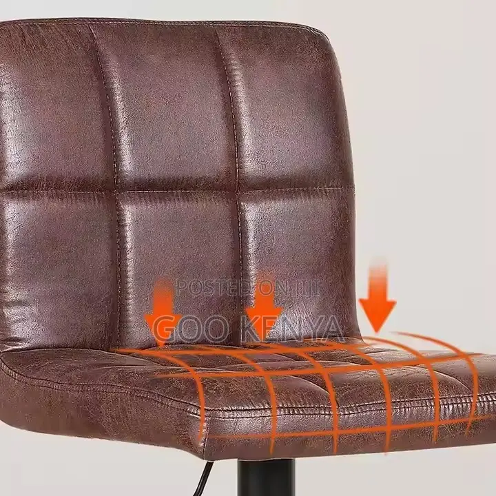 Home Chairs ; Adjustable Swivel Bar Stool With Backrest