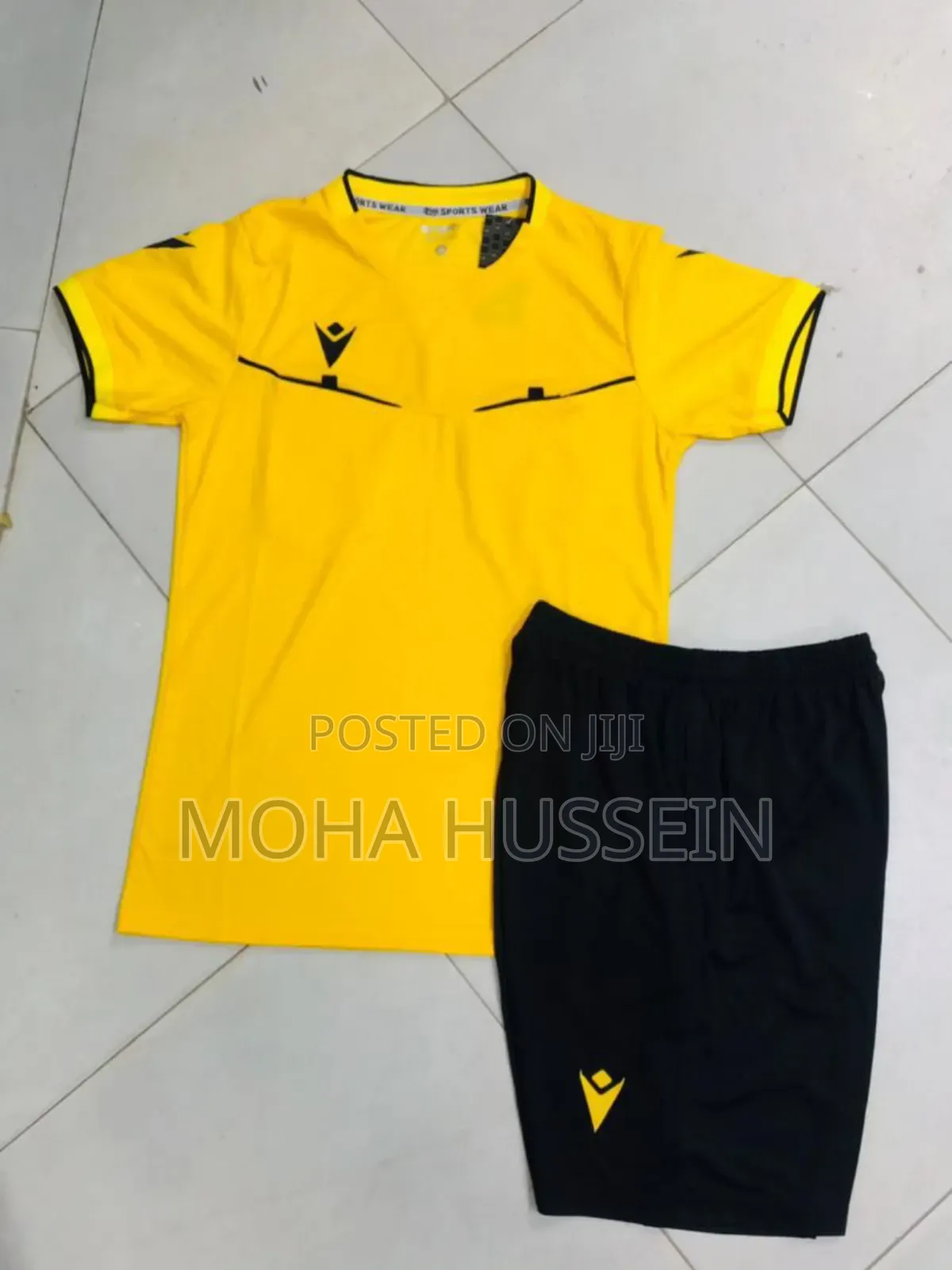 Red and Yellow Macron Referee Jerseys