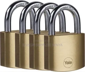 Yale Padlocks 4pcs Set Same Keys Brass Security Padlocks