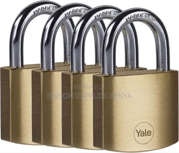 Yale Padlocks 4pcs Set Same Keys Brass Security Padlocks - thumbnail 2