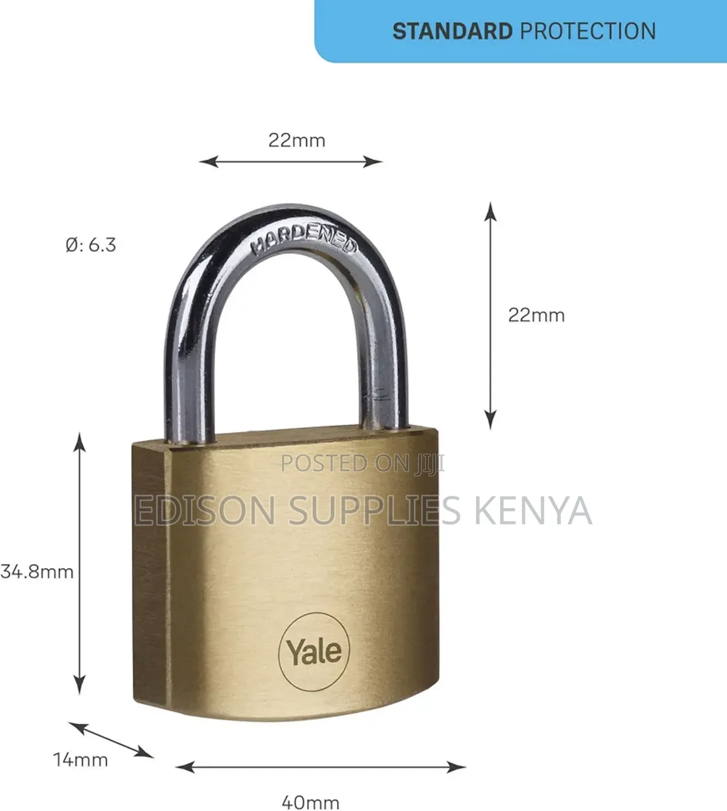 Yale Padlocks 4pcs Set Same Keys Brass Security Padlocks